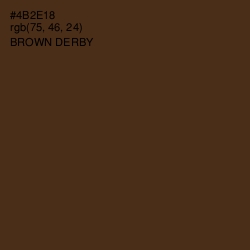 #4B2E18 - Brown Derby Color Image