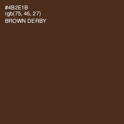 #4B2E1B - Brown Derby Color Image