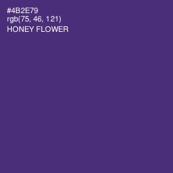 #4B2E79 - Honey Flower Color Image