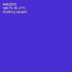 #4B2ED3 - Purple Heart Color Image