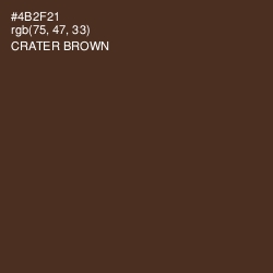 #4B2F21 - Crater Brown Color Image