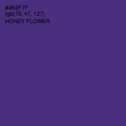 #4B2F7F - Honey Flower Color Image