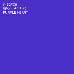 #4B2FC6 - Purple Heart Color Image