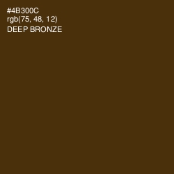 #4B300C - Deep Bronze Color Image