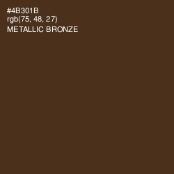 #4B301B - Metallic Bronze Color Image