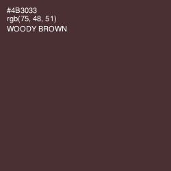 #4B3033 - Woody Brown Color Image