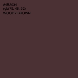 #4B3034 - Woody Brown Color Image