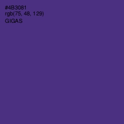 #4B3081 - Gigas Color Image