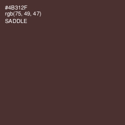 #4B312F - Saddle Color Image