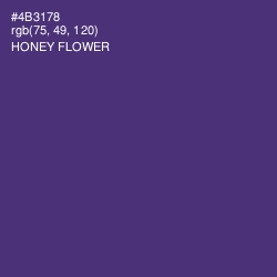 #4B3178 - Honey Flower Color Image