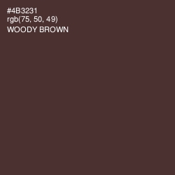 #4B3231 - Woody Brown Color Image