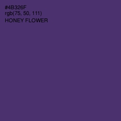 #4B326F - Honey Flower Color Image