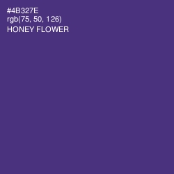 #4B327E - Honey Flower Color Image