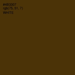 #4B3307 - Deep Bronze Color Image