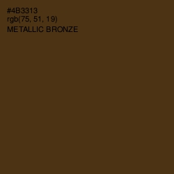 #4B3313 - Metallic Bronze Color Image