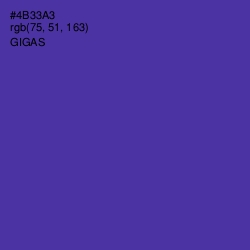 #4B33A3 - Gigas Color Image