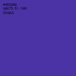 #4B33A6 - Gigas Color Image