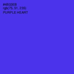 #4B33EB - Purple Heart Color Image