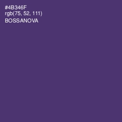 #4B346F - Bossanova Color Image