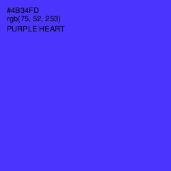#4B34FD - Purple Heart Color Image