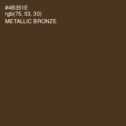 #4B351E - Metallic Bronze Color Image