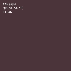 #4B353B - Rock Color Image