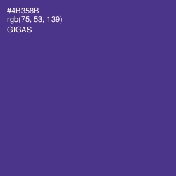 #4B358B - Gigas Color Image