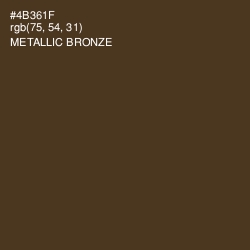 #4B361F - Metallic Bronze Color Image