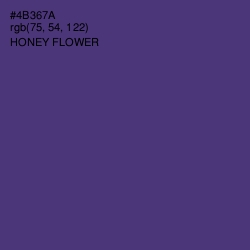 #4B367A - Honey Flower Color Image