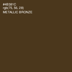 #4B381C - Metallic Bronze Color Image