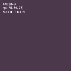#4B384B - Matterhorn Color Image
