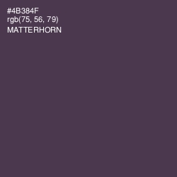 #4B384F - Matterhorn Color Image