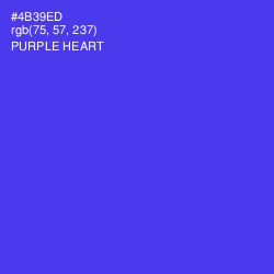 #4B39ED - Purple Heart Color Image