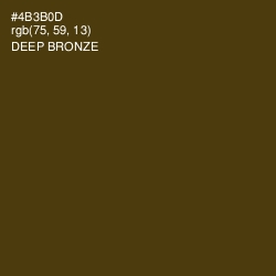 #4B3B0D - Deep Bronze Color Image