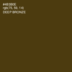 #4B3B0E - Deep Bronze Color Image