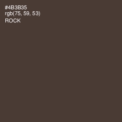 #4B3B35 - Rock Color Image