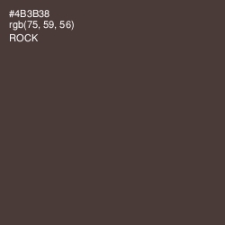 #4B3B38 - Rock Color Image