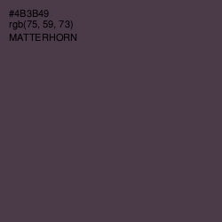 #4B3B49 - Matterhorn Color Image