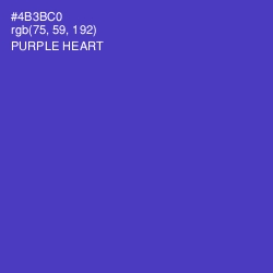 #4B3BC0 - Purple Heart Color Image