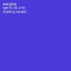 #4B3BDB - Purple Heart Color Image