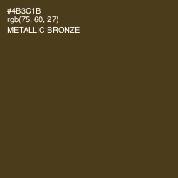 #4B3C1B - Metallic Bronze Color Image