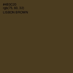 #4B3C20 - Lisbon Brown Color Image