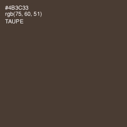 #4B3C33 - Taupe Color Image
