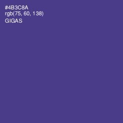 #4B3C8A - Gigas Color Image