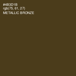 #4B3D1B - Metallic Bronze Color Image