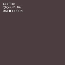 #4B3D40 - Matterhorn Color Image