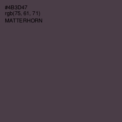 #4B3D47 - Matterhorn Color Image