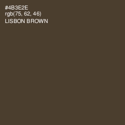 #4B3E2E - Lisbon Brown Color Image