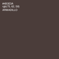 #4B3E3A - Armadillo Color Image
