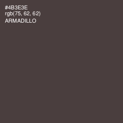 #4B3E3E - Armadillo Color Image
